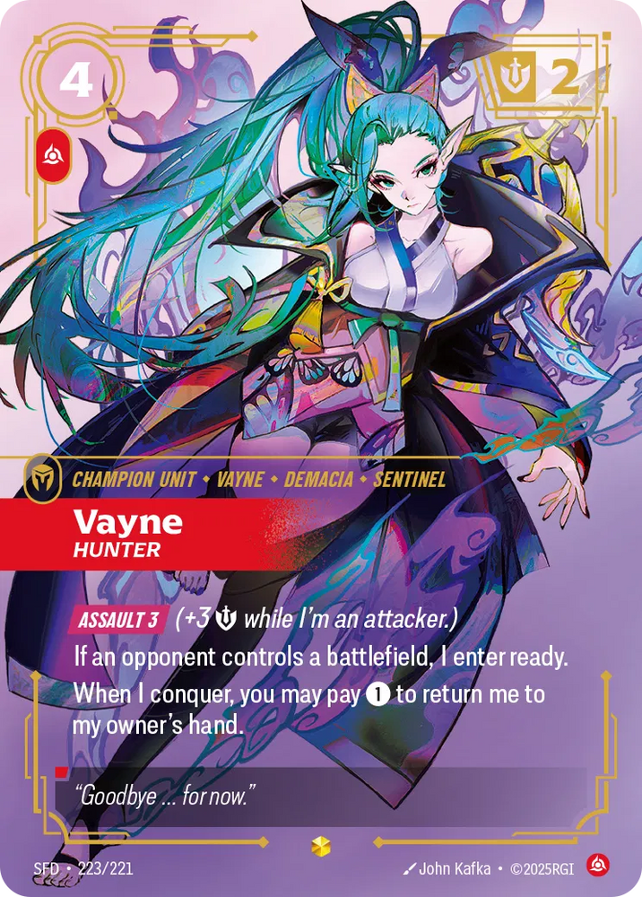 Vayne Hunter [SFD-223] (Overnumber)