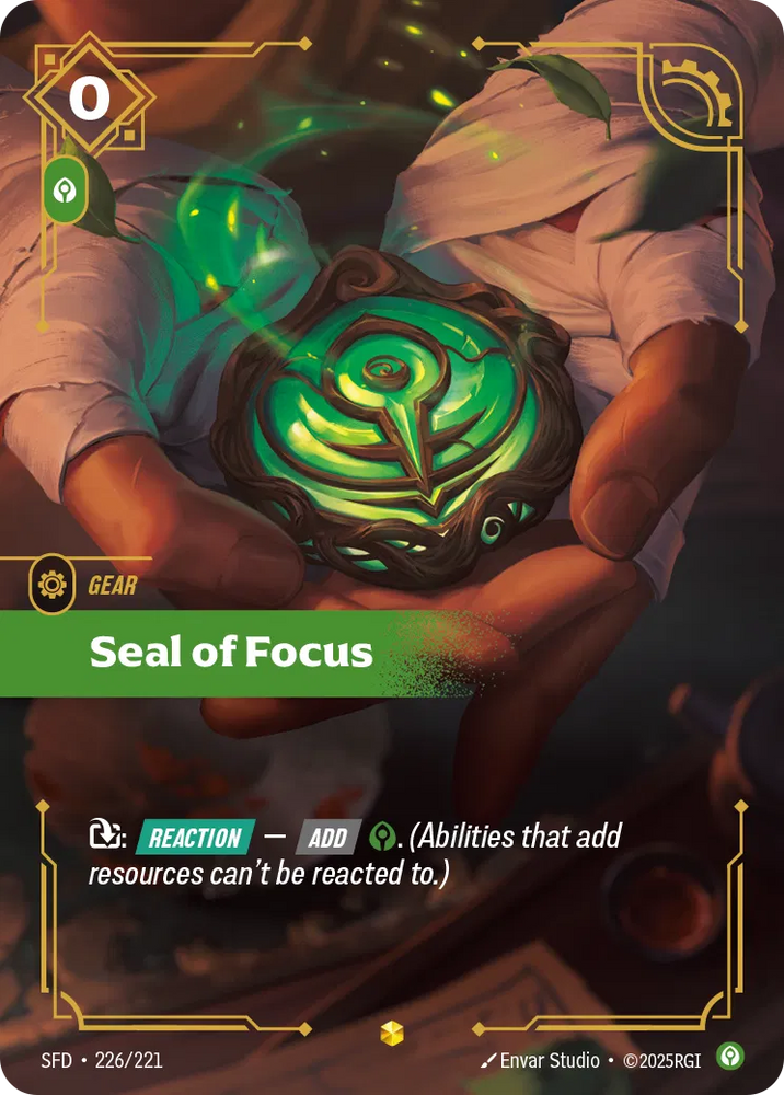 Seal of Focus [SFD-226] (Overnumber)