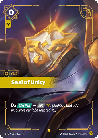 Seal of Unity [SFD-238] (Overnumber)