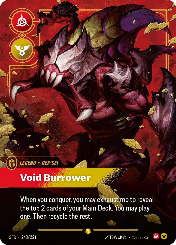 Rek'Sai Void Burrower [SFD-243] (Overnumber)