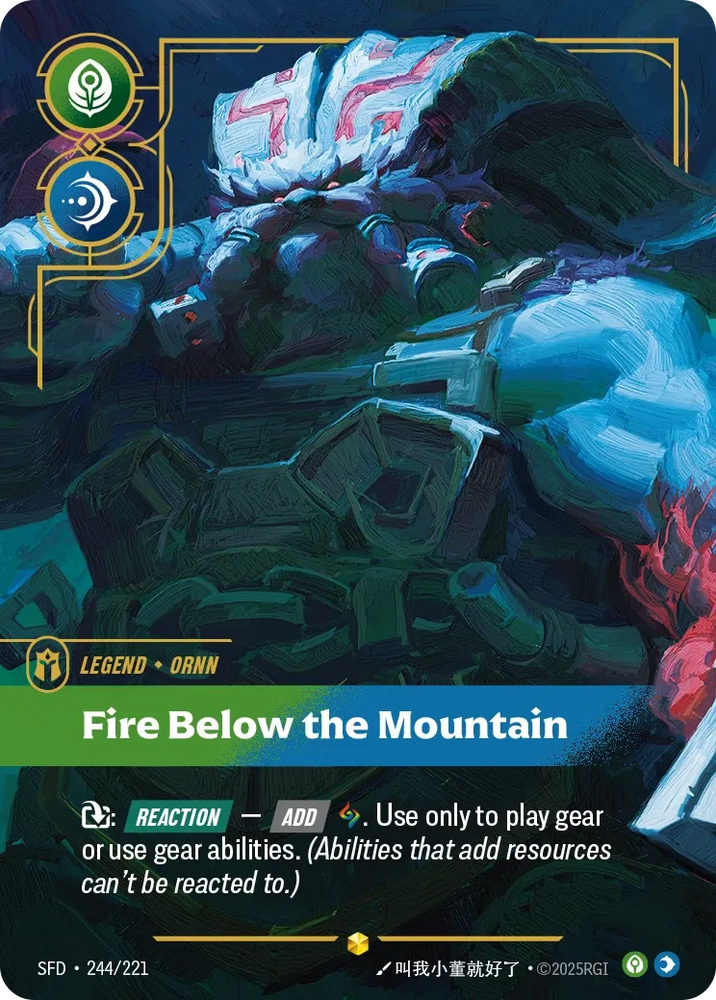 Ornn Fire Below the Mountain [SFD-244] (Overnumber)
