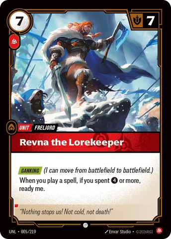 Revna the Lorekeeper - Unleashed (UNL 005/219)