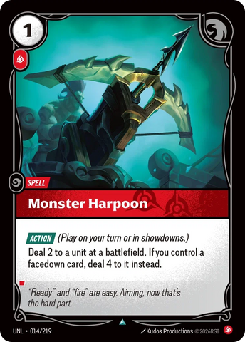 Monster Harpoon - Unleashed (UNL 014/219)