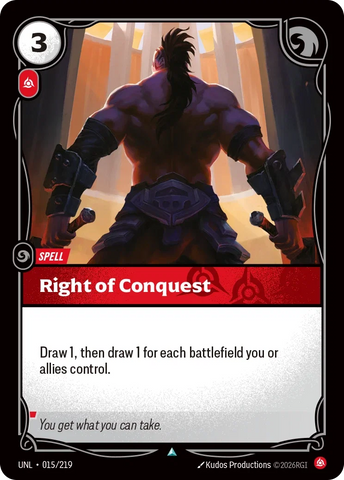 Right of Conquest - Unleashed (UNL 015/219)