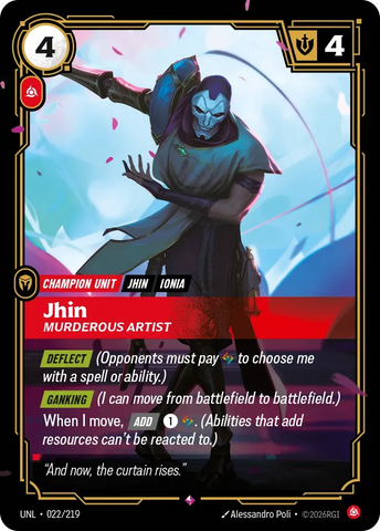 Jhin Murderous Artist - Unleashed (UNL 022/219)