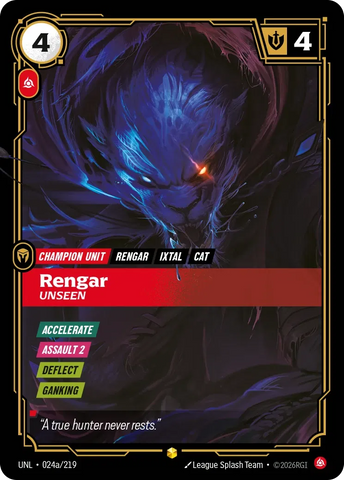 Rengar Unseen - Unleashed (UNL 024a/219) (Alt Art)