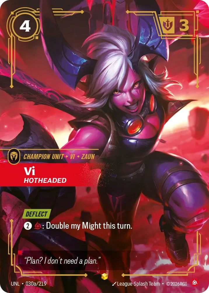 Vi Hotheaded - Unleashed (UNL 030a/219) (Alt Art)