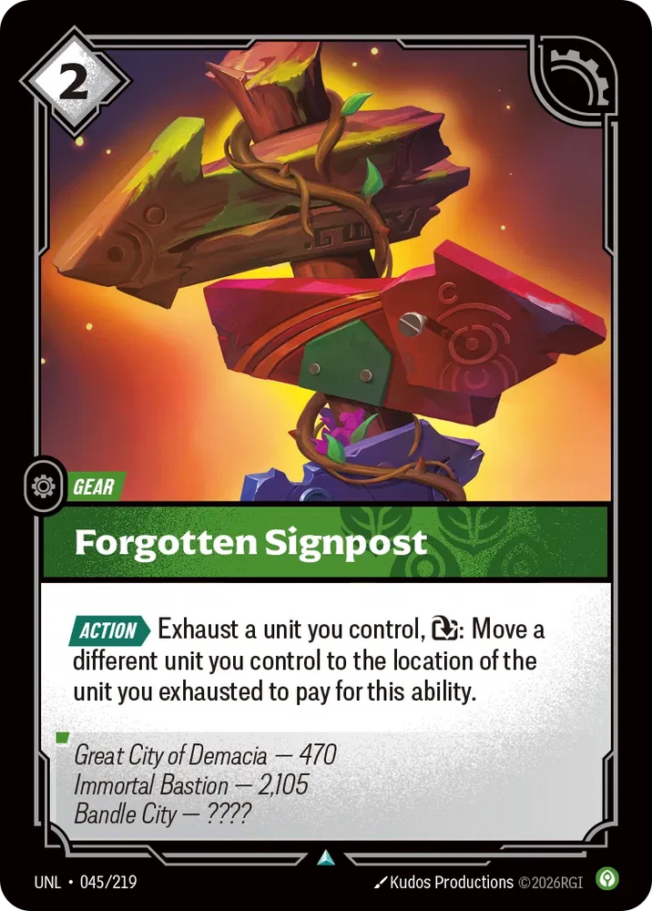 Forgotten Signpost - Unleashed (UNL 045/219)