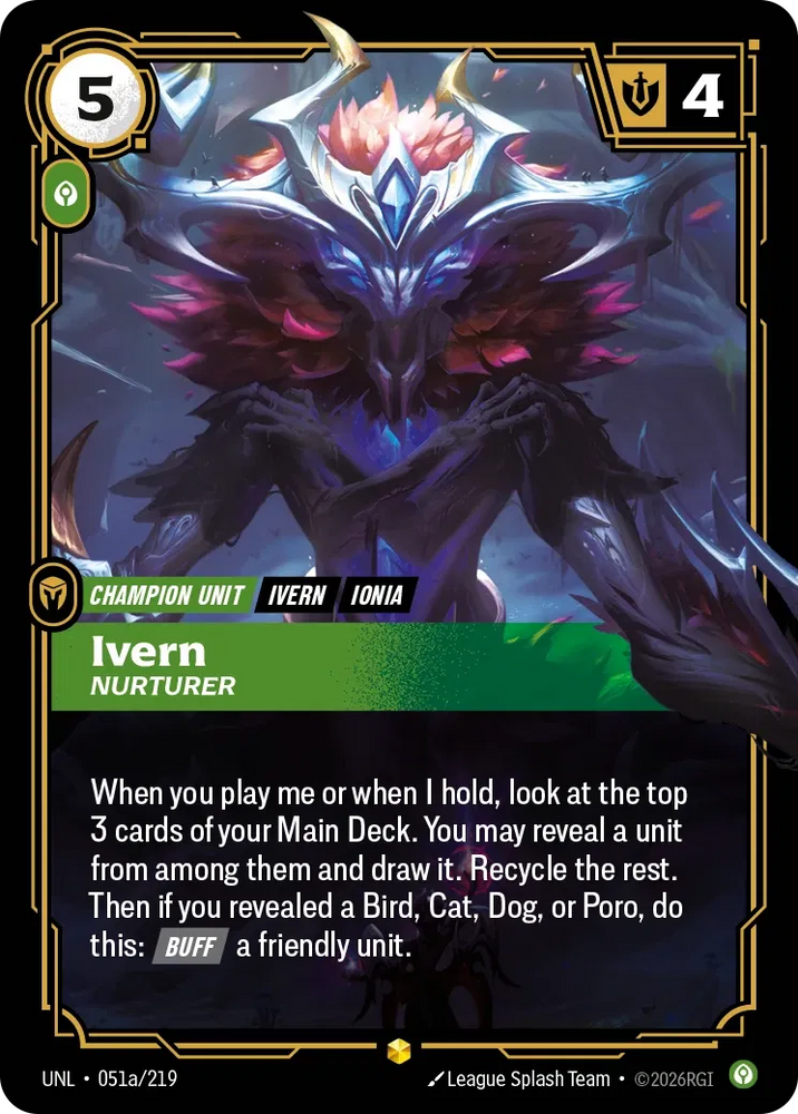 Ivern Nurturer - Unleashed (UNL 051a/219) (Alt Art)