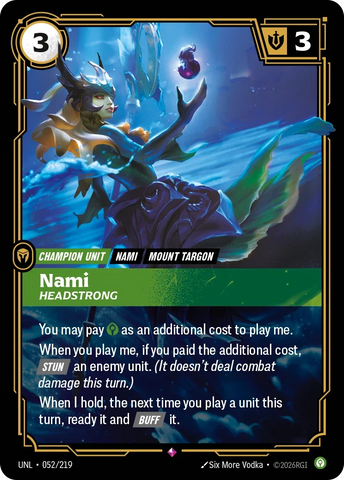 Nami Headstrong - Unleashed (UNL 052/219)