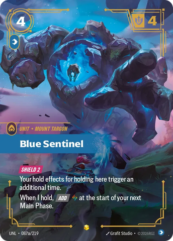 Blue Sentinel - Unleashed (UNL 087a/219) (Alt Art)