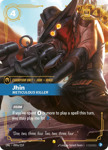 Jhin Meticulous Killer - Unleashed (UNL 089a/219) (Alt Art)