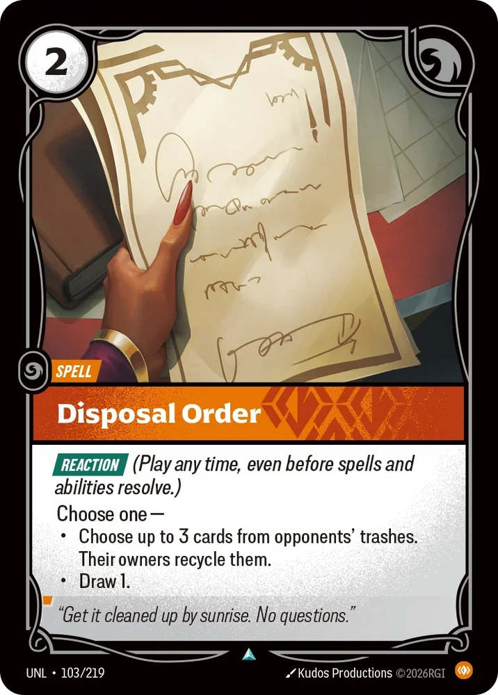 Disposal Order - Unleashed (UNL 103/219)