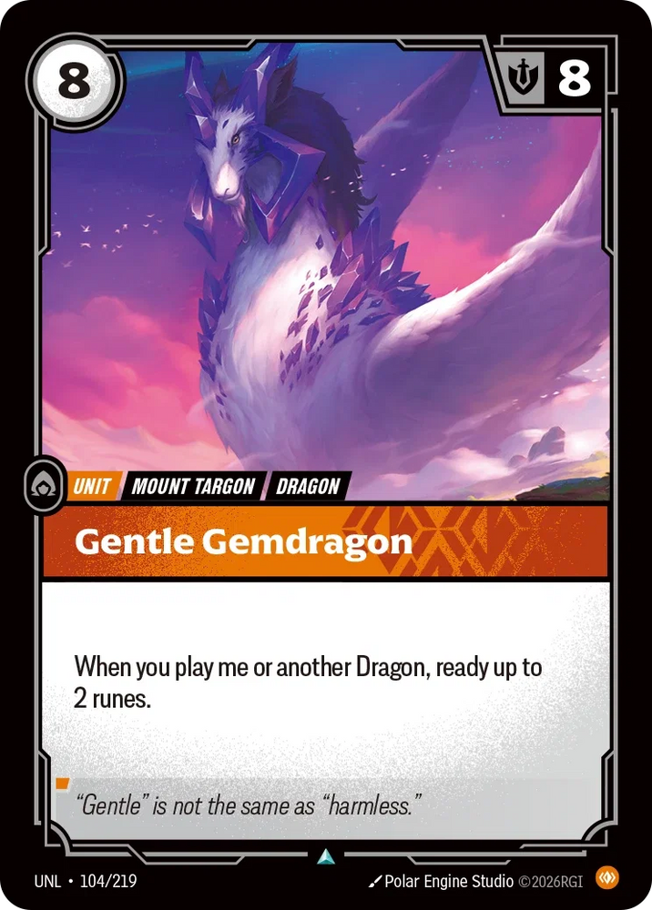 Gentle Gemdragon - Unleashed (UNL 104/219)