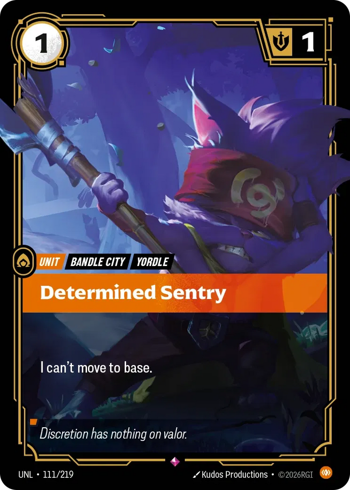 Determined Sentry - Unleashed (UNL 111/219)