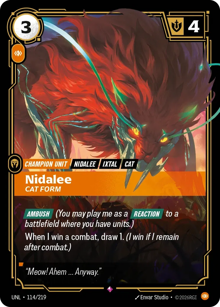 Nidalee Cat Form - Unleashed (UNL 114/219)
