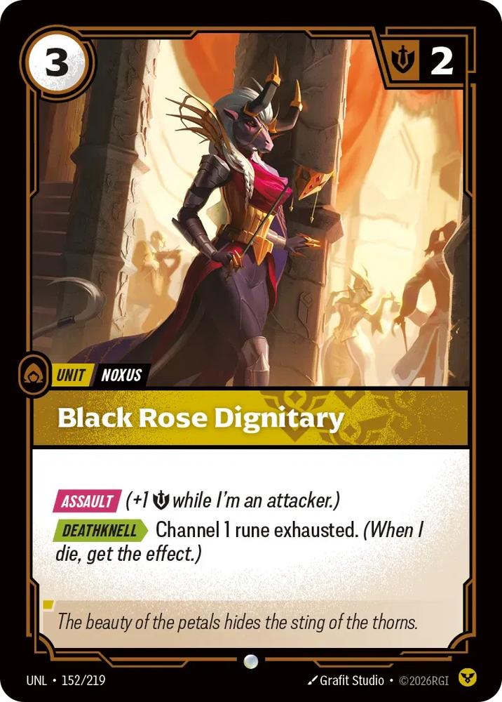 Black Rose Dignitary - Unleashed (UNL 152/219)