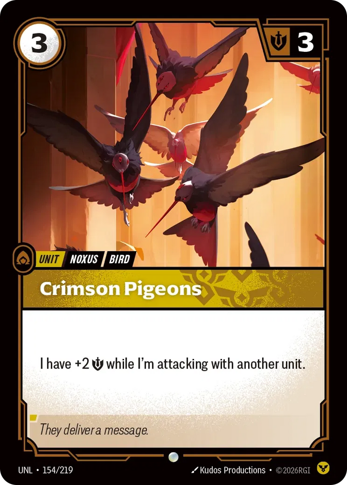 Crimson Pigeons - Unleashed (UNL 154/219)
