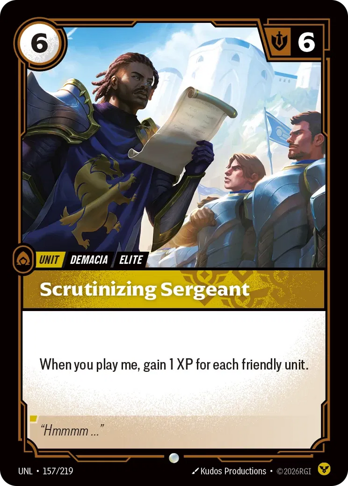 Scrutinizing Sergeant - Unleashed (UNL 157/219)