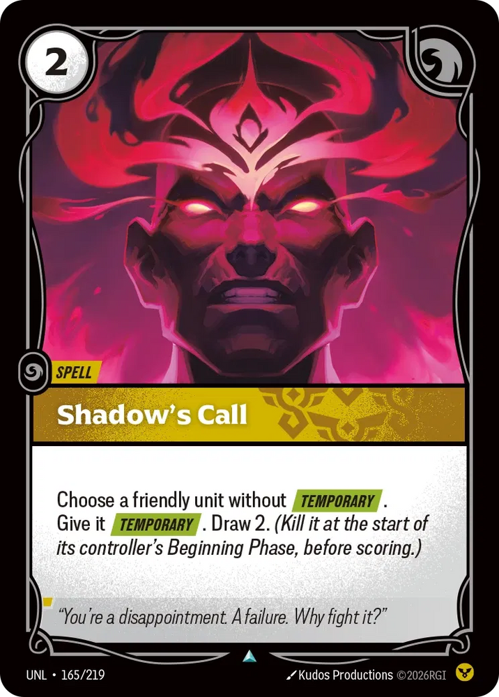 Shadow's Call - Unleashed (UNL 165/219)
