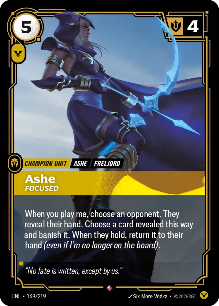 Ashe Focused - Unleashed (UNL 169/219)