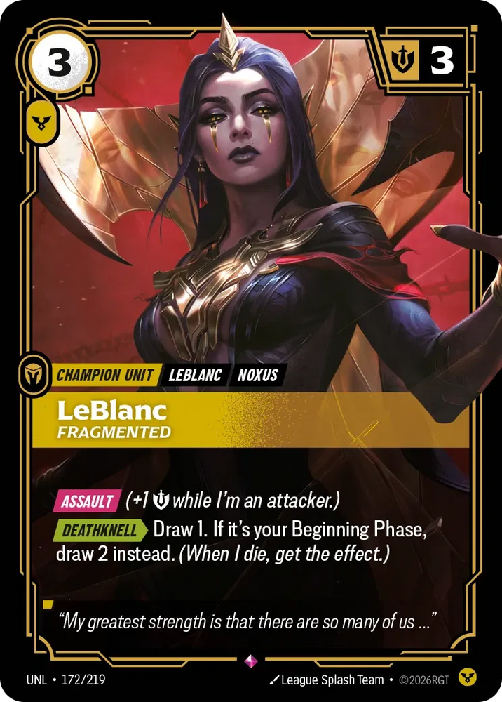 Leblanc Fragmented - Unleashed (UNL 172/219)