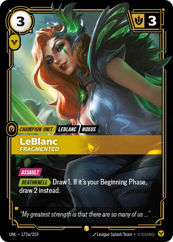 Leblanc Fragmented - Unleashed (UNL 172a/219) (Alt Art)