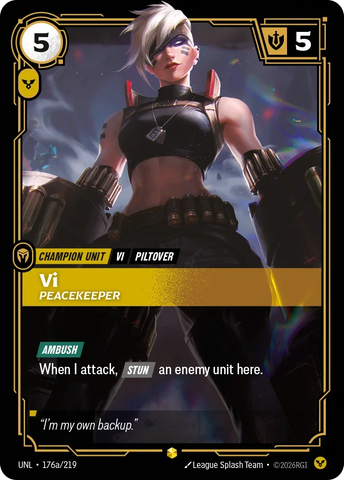 Vi Peacekeeper - Unleashed (UNL 176a/219) (Alt Art)