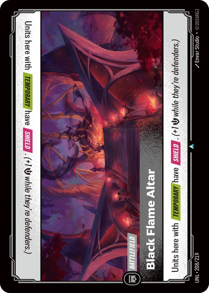 Black Flame Altar - Unleashed (UNL 208/219)