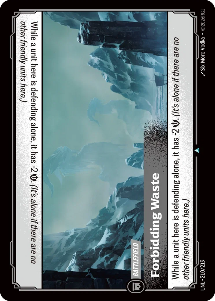 Forbidding Waste - Unleashed (UNL 210/219)