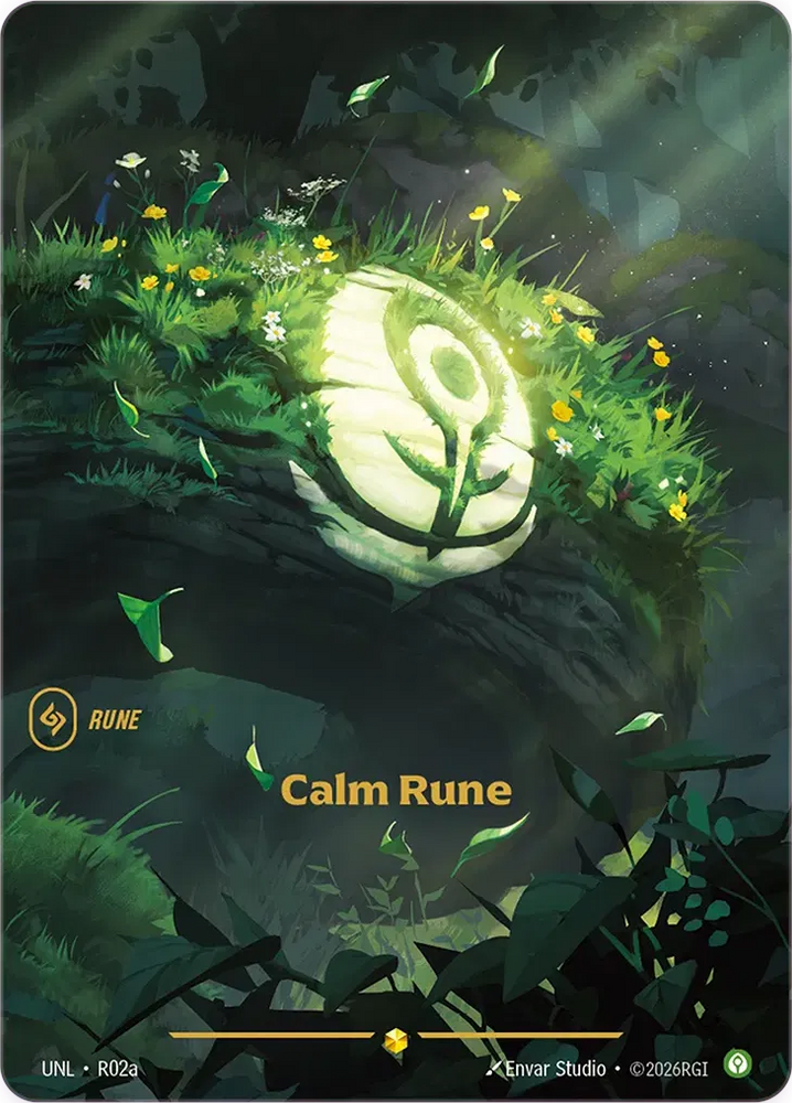 Calm Rune - Unleashed (UNL R02a) (Alt Art)