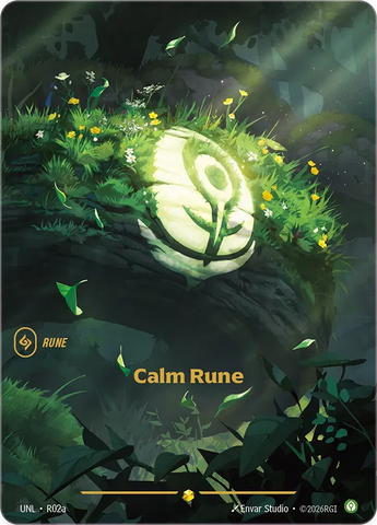 Calm Rune - Unleashed (UNL R02a) (Alt Art)