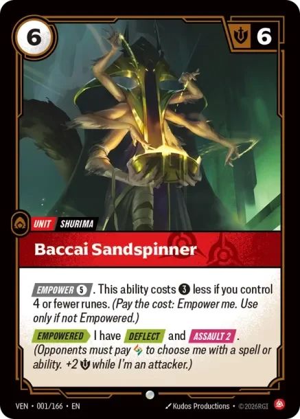 Baccai Sandspinner - Vendetta (VEN 001/166)