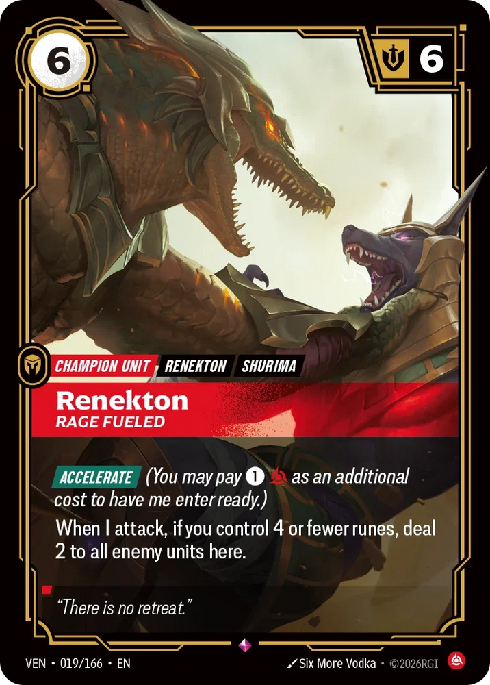 Renekton Rage Fueled - Vendetta (VEN 019/166)