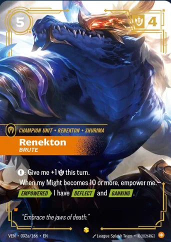 Renekton Brute - Vendetta (VEN 092a/166) (Alt Art)