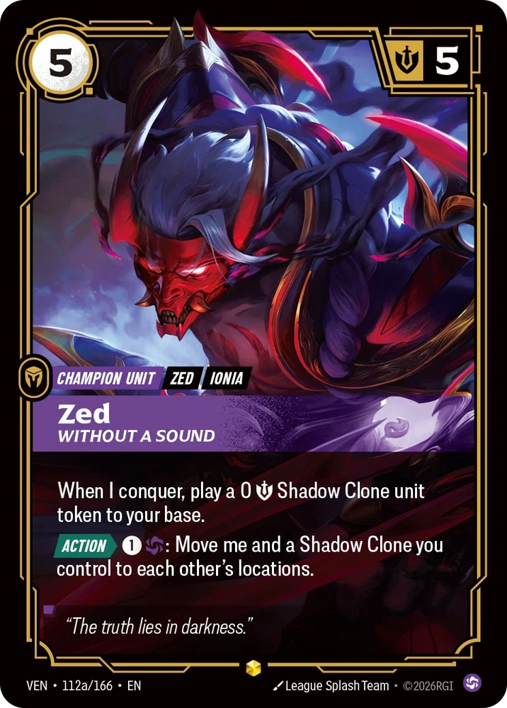 Zed Without a Sound - Vendetta (VEN 112a/166) (Alt Art)