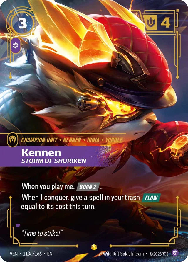 Kennen Storm of Shuriken - Vendetta (VEN 113a/166) (Alt Art)