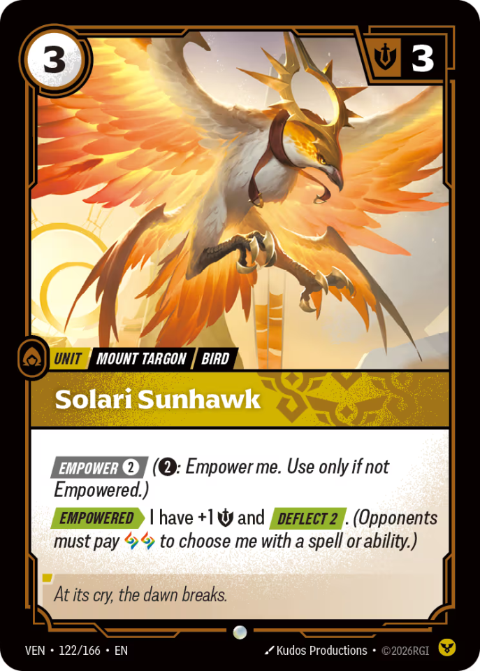 Solari Sunhawk - Vendetta (VEN 122/166)