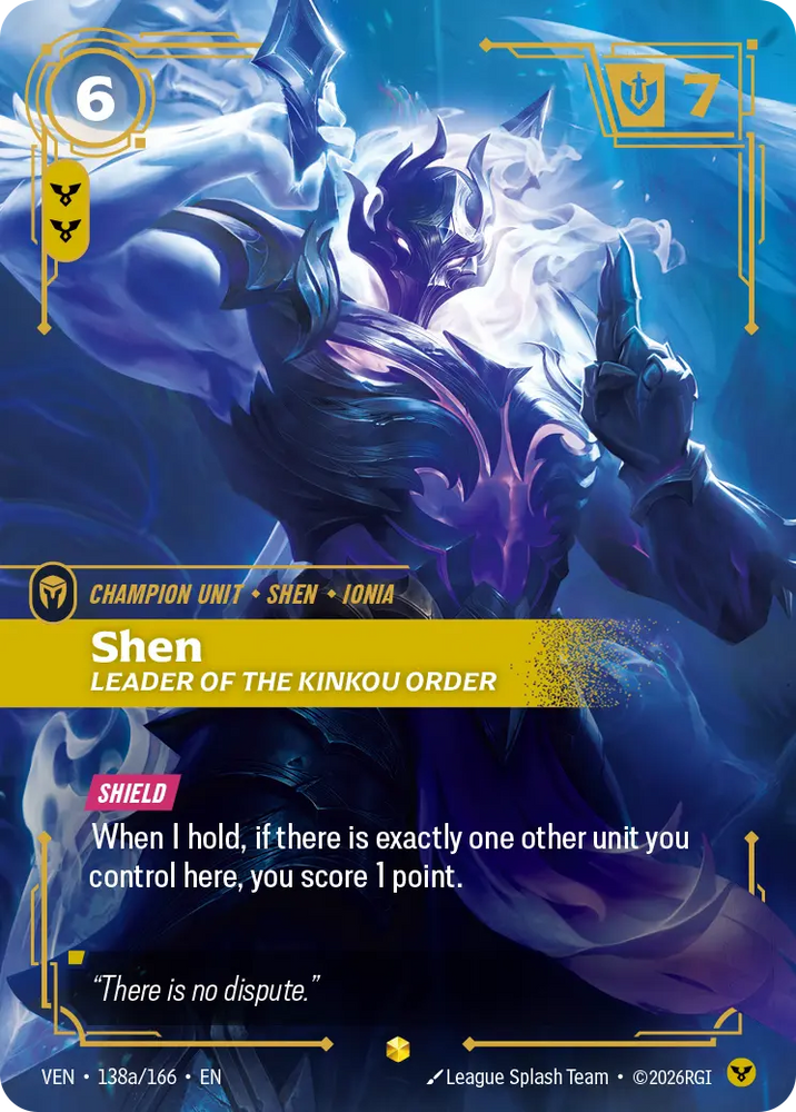Shen Leader of the Kinkou Order- Vendetta (VEN 138a/166) (Alt Art)