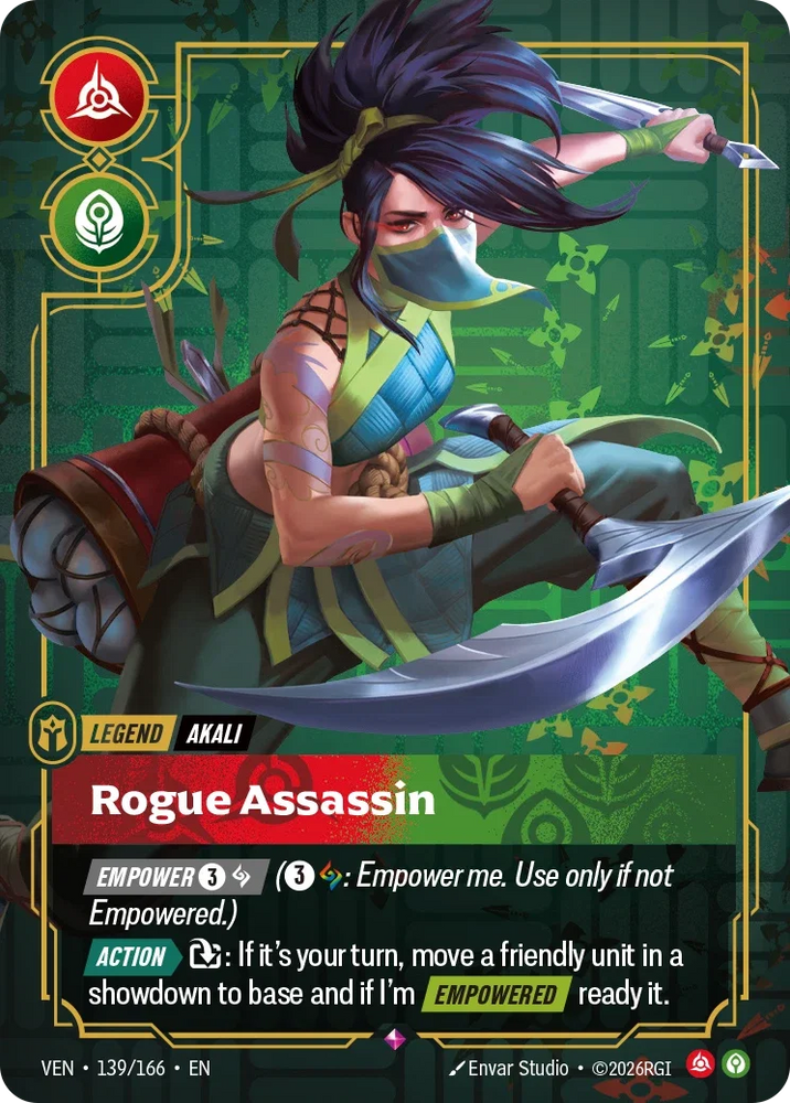 Akali Rogue Assassin - Vendetta (VEN 139/166)
