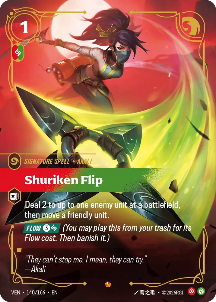 Shuriken Flip - Vendetta (VEN 140/166)