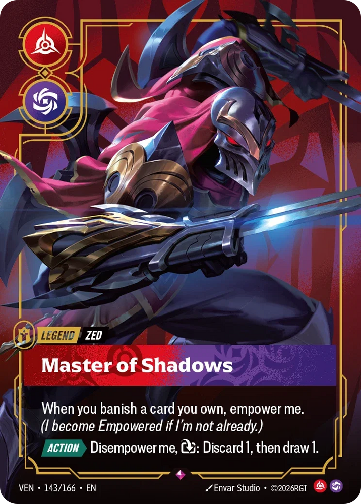 Zed Master of Shadows - Vendetta (VEN 143/166)