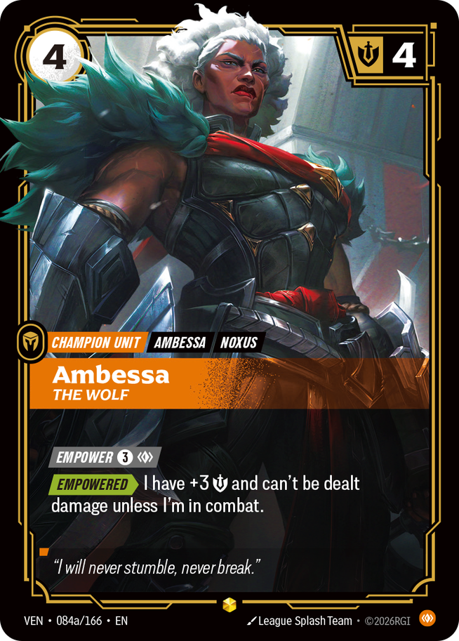 Ambessa The Wolf - Vendetta (VEN 084a/166) (Alt Art)