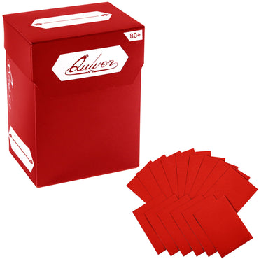 Quiver Time Red Bundle Deck Block / 80+ Sleeves
