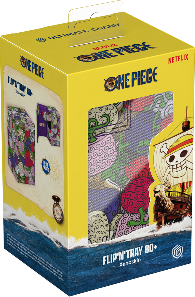 Ultimate Guard Flip N Tray Deck Case 80+ One Piece Devil Fruits Pattern