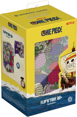 Ultimate Guard Flip N Tray Deck Case 80+ One Piece Devil Fruits Pattern