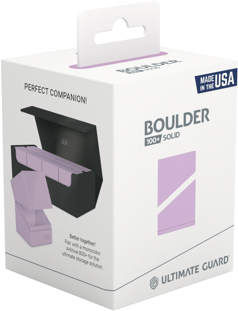 Ultimate Guard Deck Case Boulder 100+ Solid Pastel Lavender Purple